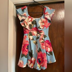 Floral Off Shoulder Romper